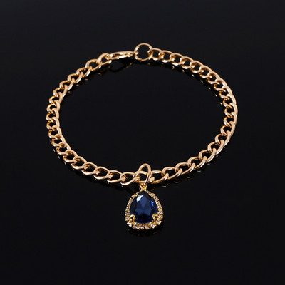 Metallist kristallist teemantripats kassi koera jänese kaelakee reguleeritav printsessi sünnipäevapeo kaelakee lemmikloomade ehte kaelarihm