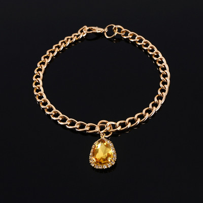 Metallist kristallist teemantripats kassi koera jänese kaelakee reguleeritav printsessi sünnipäevapeo kaelakee lemmikloomade ehte kaelarihm