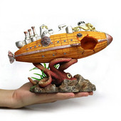 Acvariu Accesorii pentru acvariu Ornamente Rășină Epavă Submarin Acvariu Amenajare peisagistică Decorarea rezervorului de pește Artizanat Articole pentru animale de companie