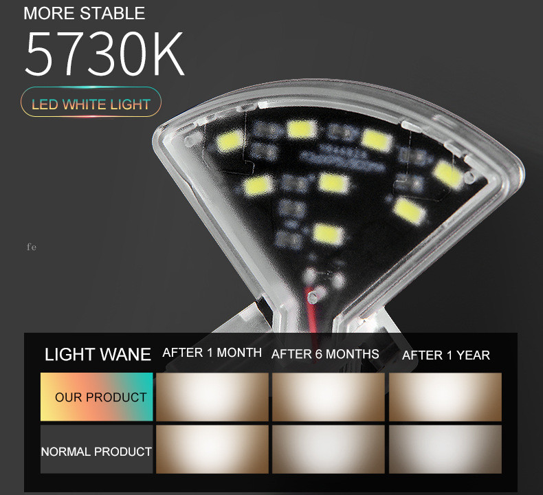 Μίνι αδιάβροχο κλιπ Aquarium Light Tank Aquatic Plants Lamp Decor Home Highlight LED σε σχήμα ανεμιστήρα για εξωραϊσμό δεξαμενής ψαριών 220V