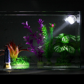 1W мини водоустойчив аквариум LED прожектор потопяема светлина Fish Tank Подводна лампа за осветление Лампа за декорация на аквариум