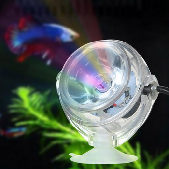 1W мини водоустойчив аквариум LED прожектор потопяема светлина Fish Tank Подводна лампа за осветление Лампа за декорация на аквариум