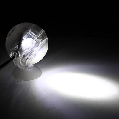 1W Mini reflector LED pentru acvariu, iluminat submersibil pentru rezervor de pește, lampă de iluminat subacvatică, lampă de decorare pentru rezervor de pește