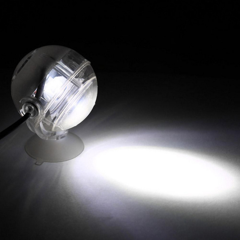 1W Mini reflector LED pentru acvariu, iluminat submersibil pentru rezervor de pește, lampă de iluminat subacvatică, lampă de decorare pentru rezervor de pește