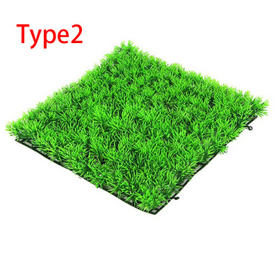 Iarbă verde artificială broasca țestoasă pentru rezervor de pește, simulare, acvariu, peluză, peisaj, decorare, plante de apă din plastic