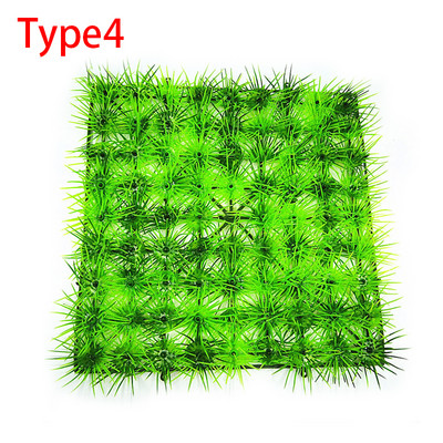 Iarbă verde artificială broasca țestoasă pentru rezervor de pește, simulare, acvariu, peluză, peisaj, decorare, plante de apă din plastic