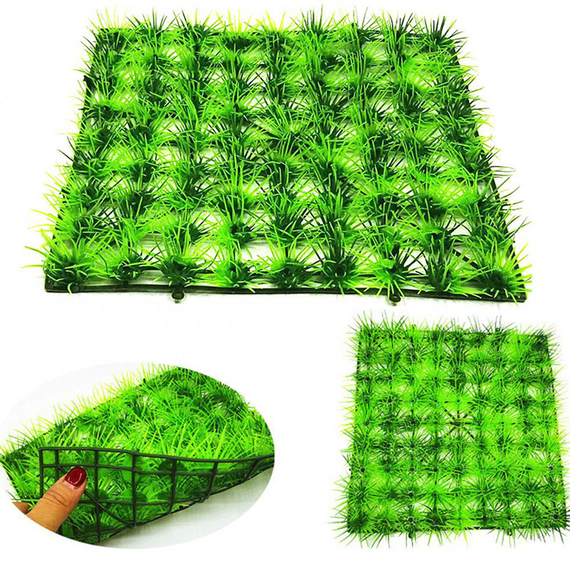 Iarbă verde artificială broasca țestoasă pentru rezervor de pește, simulare, acvariu, peluză, peisaj, decorare, plante de apă din plastic