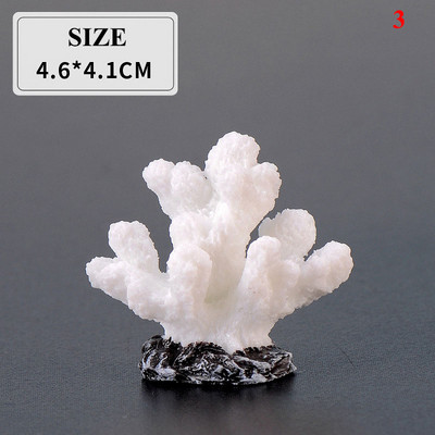 Mesterséges korall akvárium dekoráció Ajándékok Akvárium Dekoráció Kis díszek Színes Aranyos Mini Gyanta Akvárium Dekoráció