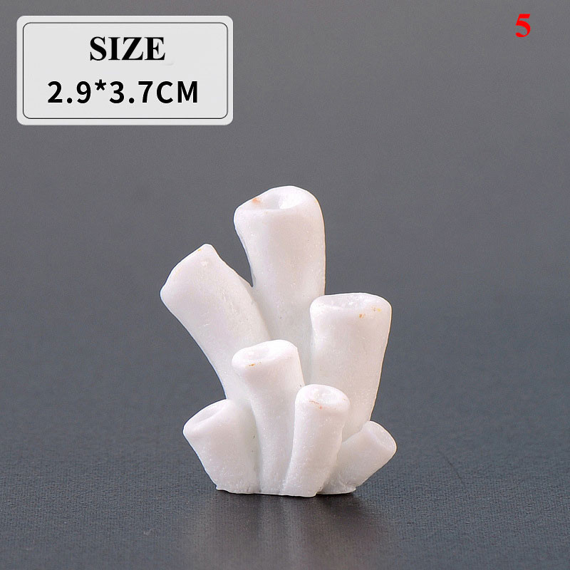 Mesterséges korall akvárium dekoráció Ajándékok Akvárium Dekoráció Kis díszek Színes Aranyos Mini Gyanta Akvárium Dekoráció