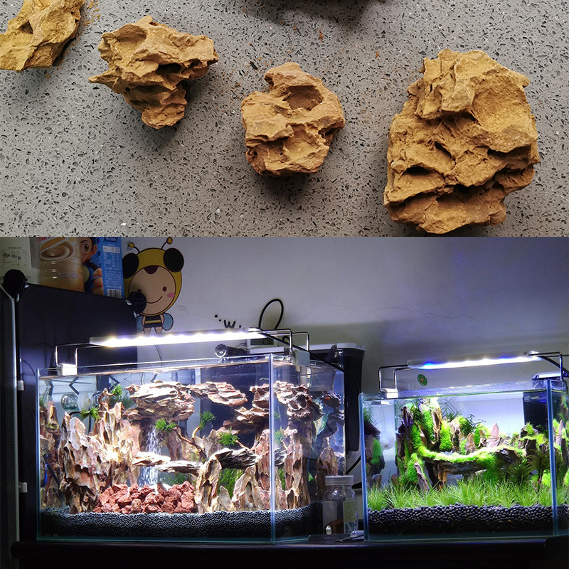 Φυσική πέτρα Τρύπα ανάπαυσης ψαριών Στολίδι Δεξαμενή ψαριών Τοπίο ενυδρείου Διακοσμητικό σπιτάκι αναψυχής ψαριών Διακοσμητικά μάρμαρα Φόντο