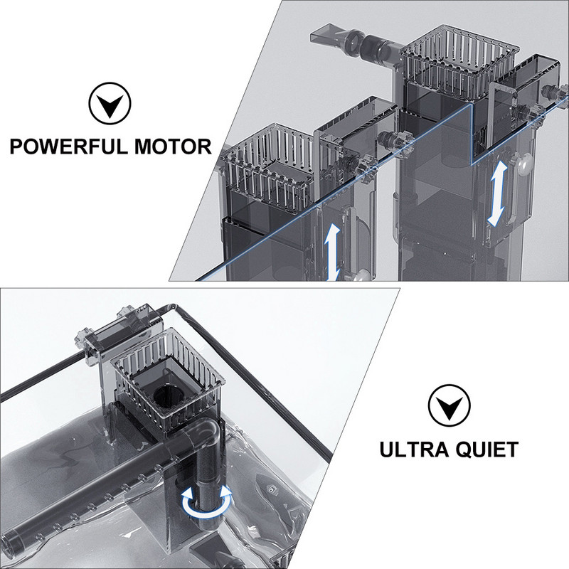 Skimmer Fish Tank Film Aquarium Oil Protein Pump Εργαλείο αφαίρεσης Εσωτερικά μίνι αξεσουάρ Φιλτράρισμα αέρα Φίλτρο επιφάνειας αερισμού