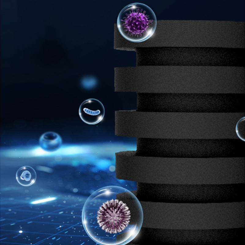 Dvigubos galvutės vandens goblino biocheminis medvilnės filtras akvariumo žuvų bako biocheminės kultūros tylus pneumatinis filtras