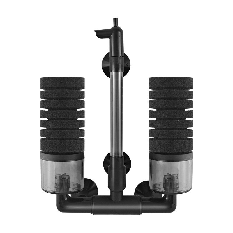 Dvigubos galvutės vandens goblino biocheminis medvilnės filtras akvariumo žuvų bako biocheminės kultūros tylus pneumatinis filtras