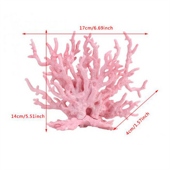 Ρητίνη Coral Διακόσμηση Ψάρια Διακόσμηση Ενυδρείου Τεχνητό κοράλλι για ψάρια Tank Resin Reef Rock Underwater Lancaping Ornaments