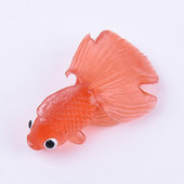 10 τμχ/παρτίδα Colorful Simulation Goldfish Model Soft Rubber Gold Fish Small Goldfish Kids Παιχνίδι Πλαστικό χρυσόψαρο Παιχνίδια δώρου για παιδιά
