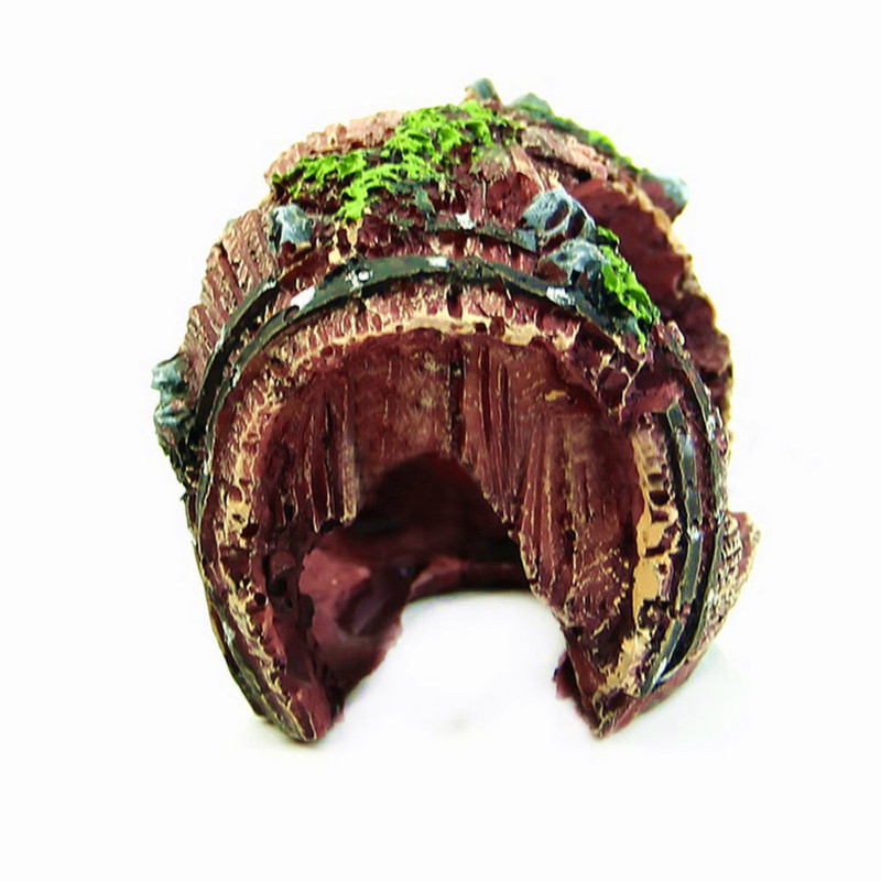 Ornamente decorative din rășină pentru rezervor de pește, butoi artificial, peșteră, rezervor de pește, fundal pentru acvariu, accesorii pentru amenajare a teritoriului