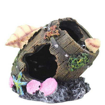 Accesorii pentru echipamente pentru acvariu, sticlă, rezervor de pește, decorare pentru amenajare a teritoriului, meșteșuguri din rășină, butoaie antice artificiale, decor de amenajare a teritoriului