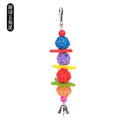 Žvakaće papige. Drvena ptica. Ugriz papagaja. Molarne igračke. Lopta od ratana. Dropship 3 narudžbe