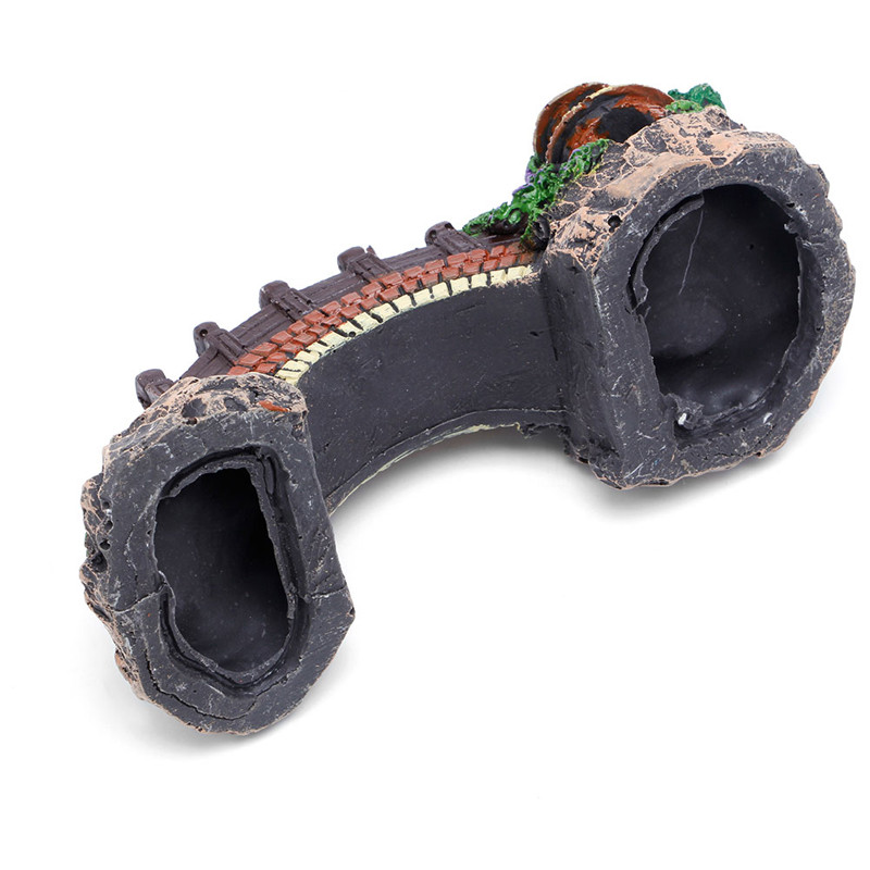 Noua decorare acvariu rezervor de pesti pod peisaj ornamente pavilion copac rasina