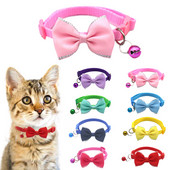 Zgarda pentru animale de companie Nouă zgarda cu clopoței pentru animale de companie Zgarda drăguțe pentru pisici Accesorii pentru animale de companie Instrument ajustabil pentru pansament pentru animale de companie Accesorii pentru animale de companie