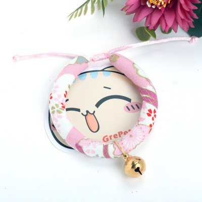 Sakura Jaapani armas kassi kaelarihm Bell Pulmafoto Kassipoeg Väikesed koerad Kassid Kaelarihm Lemmiklooma kaelarihm