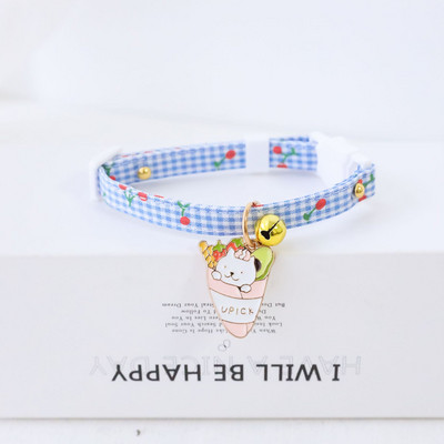 Drăguț iepure căpșuni guler pisică reglabil din nailon de siguranță pisicuță guleră cățeluș colier cu design original accesorii noi pentru animale de companie 1buc