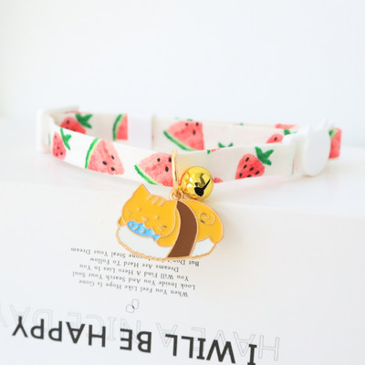 Drăguț iepure căpșuni guler pisică reglabil din nailon de siguranță pisicuță guleră cățeluș colier cu design original accesorii noi pentru animale de companie 1buc