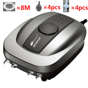 Resun 2W 4W 8W AIR-1000 AIR-2000 AIR-3000 AIR-4000 AIR-8000 akvārija gaisa sūknis zivju tvertnes palielināšanai skābekļa sūknis