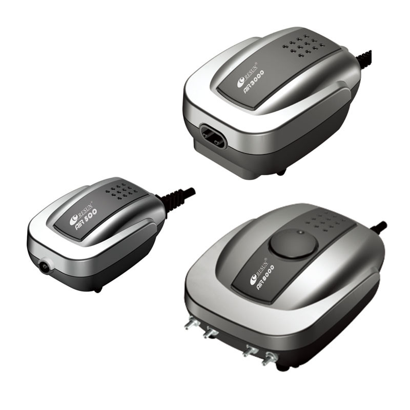 Resun 2W 4W 8W AIR-1000 AIR-2000 AIR-3000 AIR-4000 AIR-8000 akvārija gaisa sūknis zivju tvertnes palielināšanai skābekļa sūknis