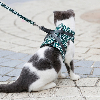 Λουρί και Σετ λουριών λουριών γάτας Escape Proof Ζώνη ιαπωνικού στυλ για αξεσουάρ κατοικίδιων ζώων που περπατούν σε εξωτερικούς χώρους Ιαπωνικό κολάρο για γάτες