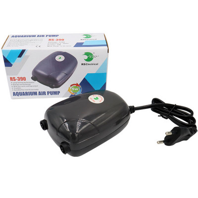 Akvārija gaisa sūknis zivju tvertnes mini kompresors, viena dubultā izeja ar pretvārsta cauruli, ūdens piederumi 220V 3W 5W