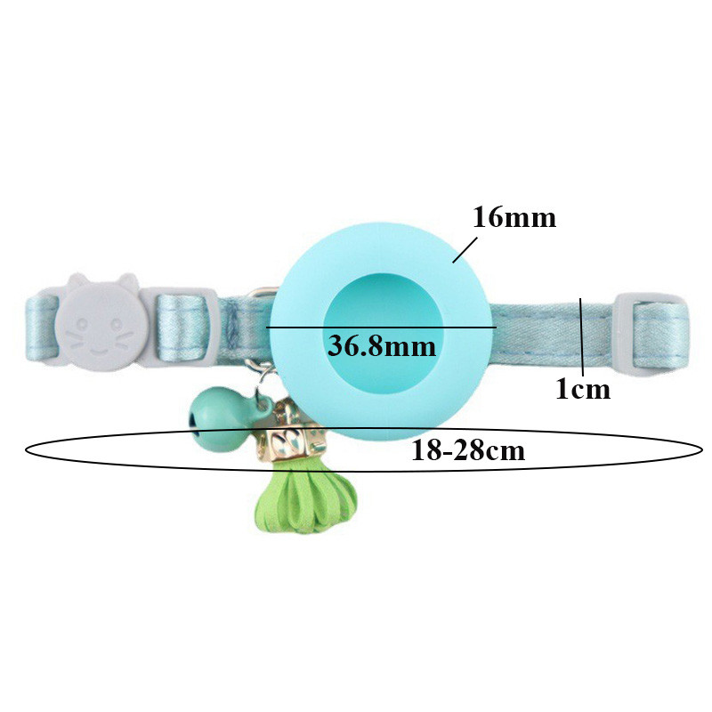 Armas lemmiklooma kaelarihm ilma õhumärgiseta etniliselt mugav silikoonist õhumärgise ümbrise kate Kaitsev varrukas koera kassi kellukaelarihm