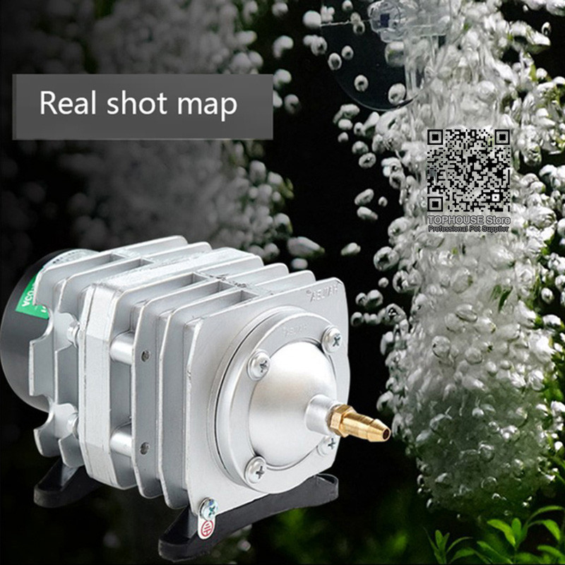 220V Hailea Ārējais lieljaudas maiņstrāvas E-magnētiskais gaisa sūknis Zivju dīķa skābekļa sūknis Kompresors dīķa gaisa aeratora sūknim ACO-208 308