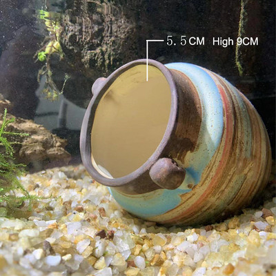 Rezervor de pește din ceramică pești creveți adăpost pentru casă acvariu decorare ceramică casa scorpion canistra simulare piatră decor