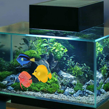 Аквариум с изкуствени риби Силиконови плаващи светещи риби клоуни Светещ ефект Декор Орнаменти за симулация на аквариум Животно