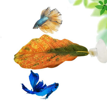 Нов аквариум Аквариум Изкуствени листа Betta Fish Rest Spawning Декоративно растение Betta Fish Play Relax Hide Leaf Hamack 1Set