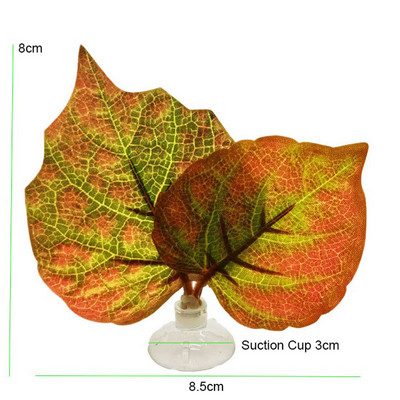 Uus akvaarium, tehisleht Betta kalapuhkus, kudemine dekoratiivtaim Betta kalamäng, lõdvestu, varjatud lehtede võrkkiik 1 komplekt