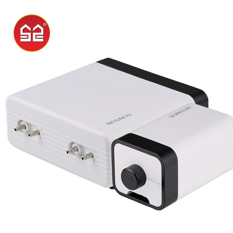 SUNSUN CT sērijas akvārija aerators, īpaši kluss akvārija gaisa sūkņa gaisa kompresors Skābekļa gaisa sūknis ar vienu un dubultu izeju.