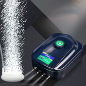 Αθόρυβη αντλία αέρα 220v 8W 12W Ρυθμιζόμενη Super Silent Ενυδρείο 4 εξόδων Δεξαμενή ψαριών Αεριστήρας Οξυγόνου, Αντλία αέρα Koi Fish Air Aerator