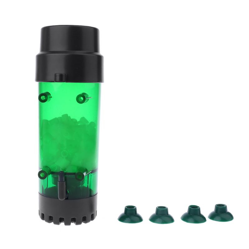 Acvariu Filtru Fluidizat Pat Mobil Filtru Bubble Bio Media Filtru Rezervor De Pește Burete Cu Ventuză