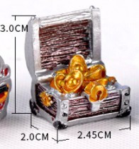 1 buc Decorare Acvariu Cutie de comori Mini Ornament de peisaj de acvariu Accesorii de decorare pentru fundul Mării Mediterane Vărsător