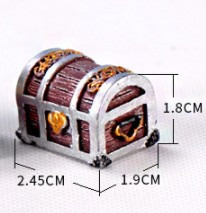 1 buc Decorare Acvariu Cutie de comori Mini Ornament de peisaj de acvariu Accesorii de decorare pentru fundul Mării Mediterane Vărsător