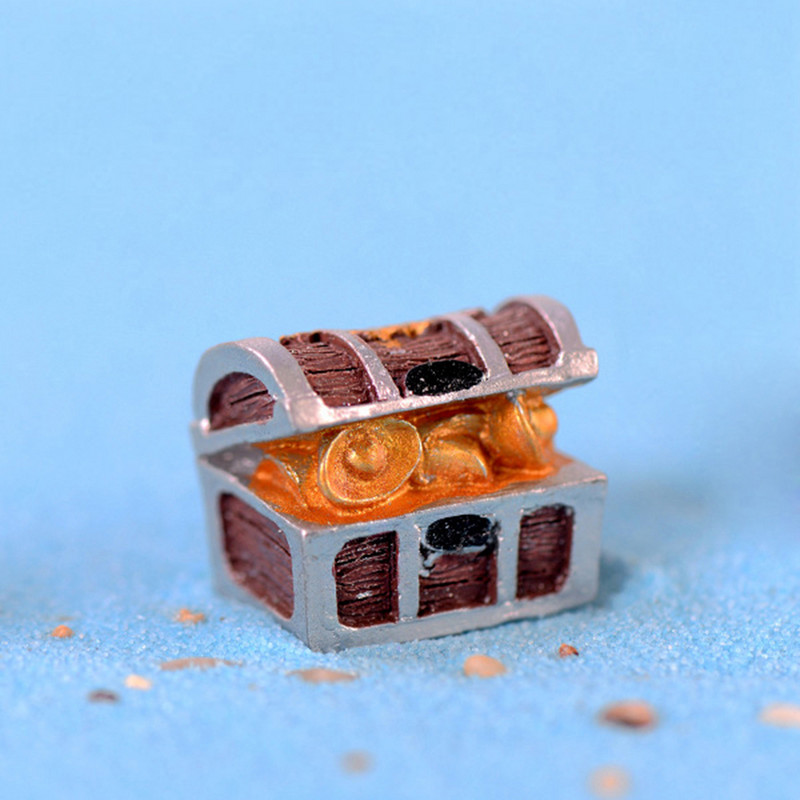 1 buc Decorare Acvariu Cutie de comori Mini Ornament de peisaj de acvariu Accesorii de decorare pentru fundul Mării Mediterane Vărsător