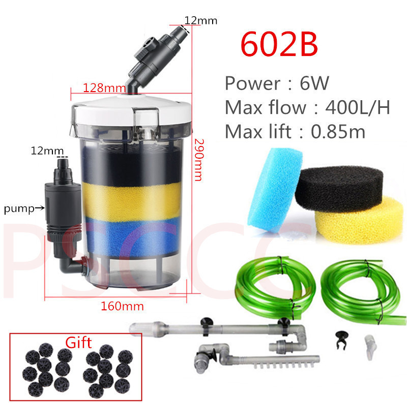 SUNSUN nou-nouț 6W cu filtru extern canistra de masă pentru acvariu rezervor de pește 400L/h 220V 110V HW-603B priză UE SUA