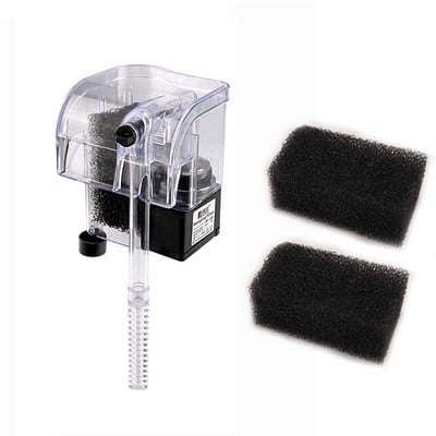 Cascada Agățați de pompa de oxigen externă Filtru de apă de calitate pură pentru rezervor de pește mic Rezervor de pește rotund Rezervor de pește de acvariu