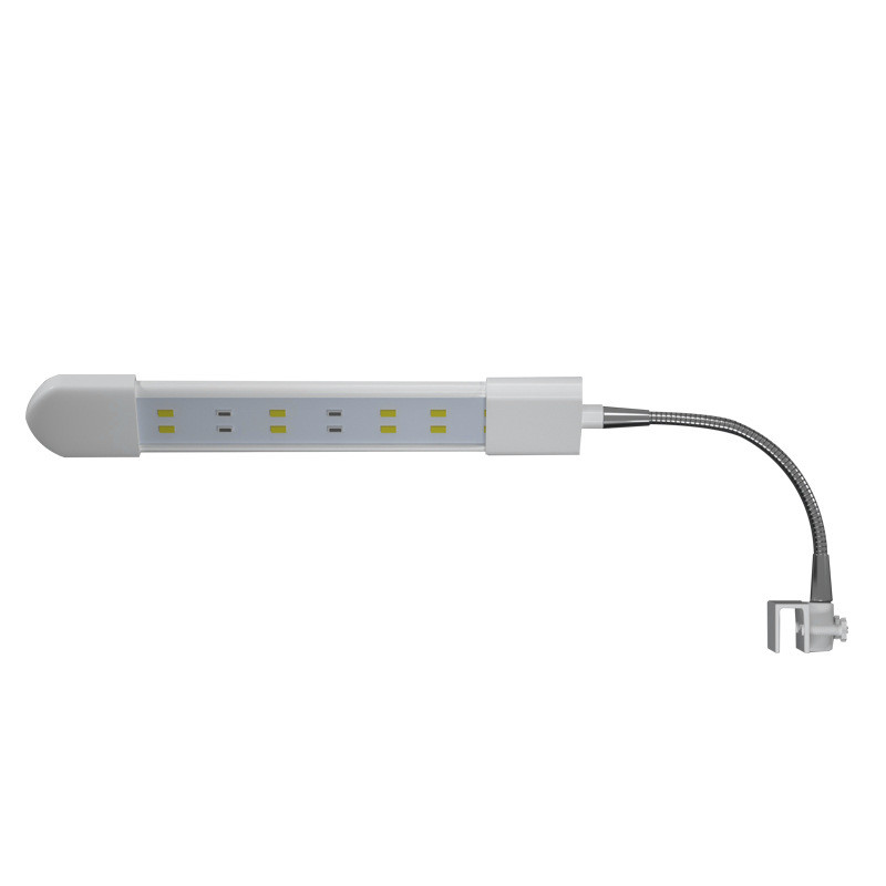 220V Κλιπ δεξαμενής ψαριών φως led ενυδρείο υδρόβιο φυτό φως ενυδρείο φωτισμός LED διπλής σειράς μπλε και άσπρο φως βραχίονα