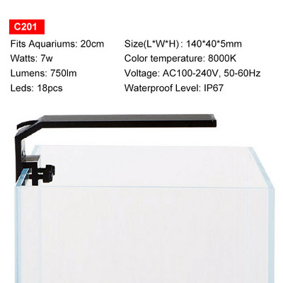 Chihiros C Series Svjetlo punog spektra Stolno Mini Tank Led Lampa za Akvarij Vodena Trava Izuzetan i kompaktan