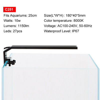 Chihiros C Series Svjetlo punog spektra Stolno Mini Tank Led Lampa za Akvarij Vodena Trava Izuzetan i kompaktan