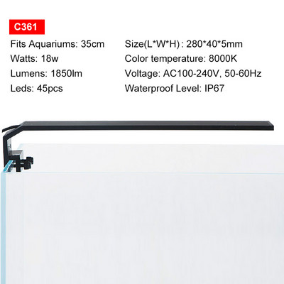 Chihiros C Series Svjetlo punog spektra Stolno Mini Tank Led Lampa za Akvarij Vodena Trava Izuzetan i kompaktan