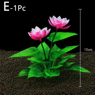 Προσομοίωση Water Grass Τεχνητό Λουλούδι Lotus Ενυδρείο Τοπίο Διακόσμηση Υποβρύχιο γρασίδι Στολίδι Φυτό Διακόσμηση δεξαμενής ψαριών